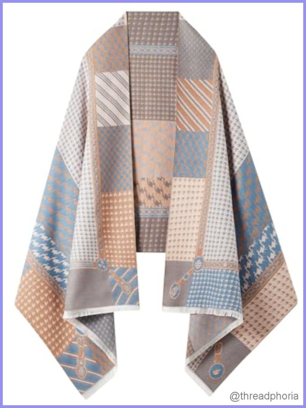 Reversible Boho Pashmina Shawl Wrap for Women Cashmere-Like Softness